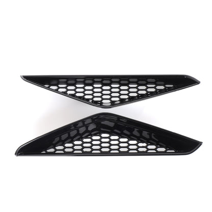 Glossy Piano Black Front Bumper Side Air Vent Grille Trim For BMW iX i20 2022-24 8