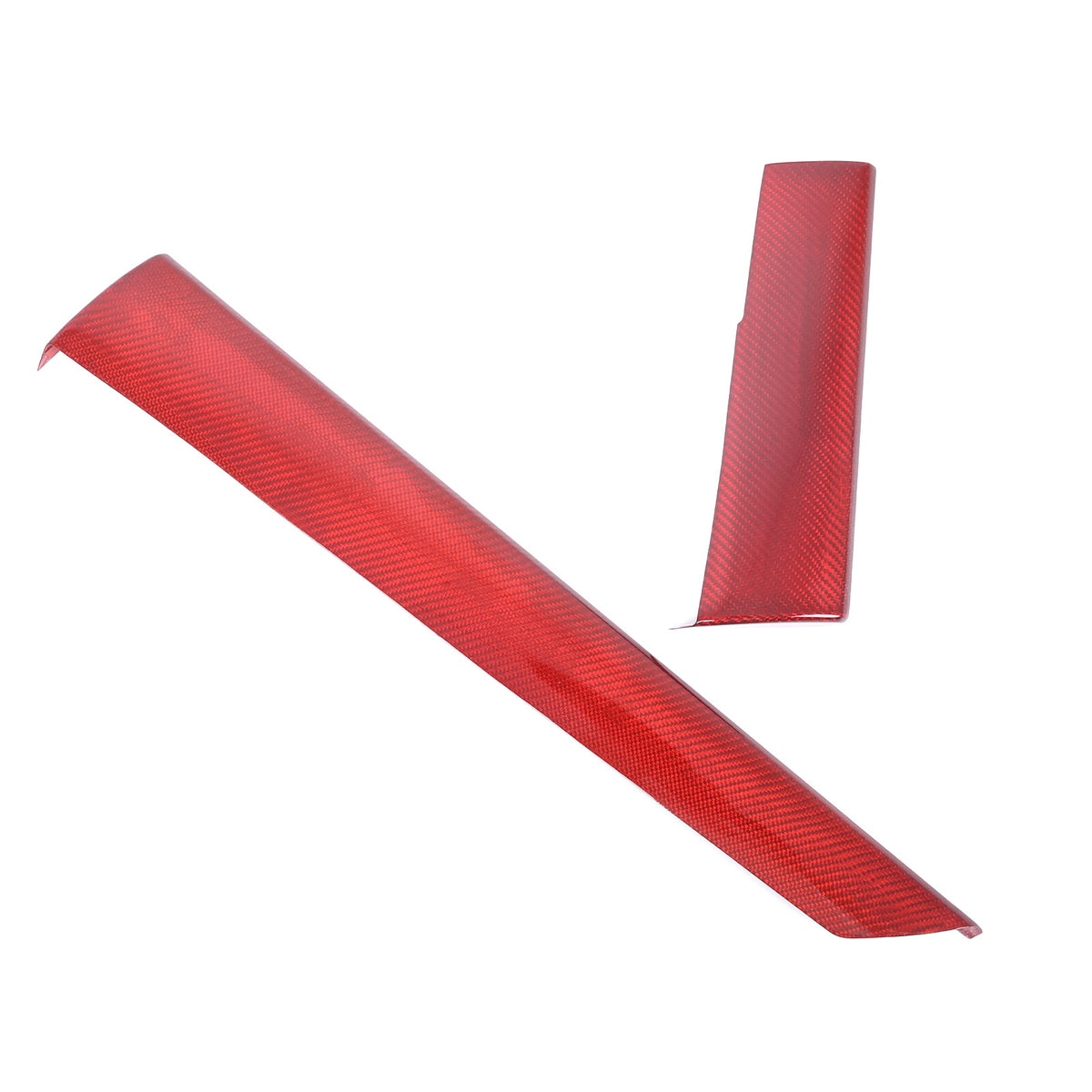 Red Real Carbon Fiber Center Console Panel Trim For Subaru WRX VB Crosstrek 22+ 19
