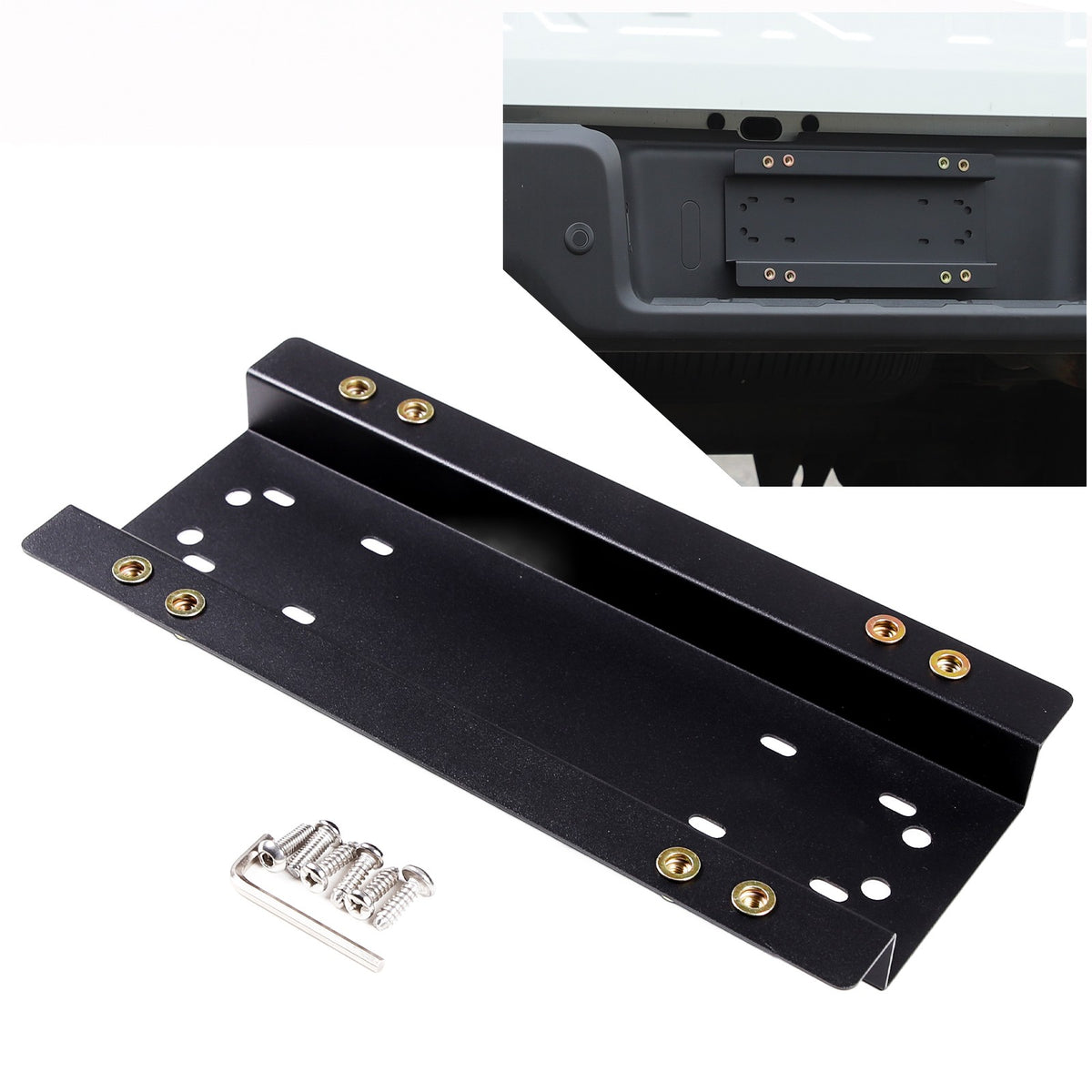 Carbon Steel Front License Plate Frame Trim For Nissan Frontier 22+ (US Version) 17