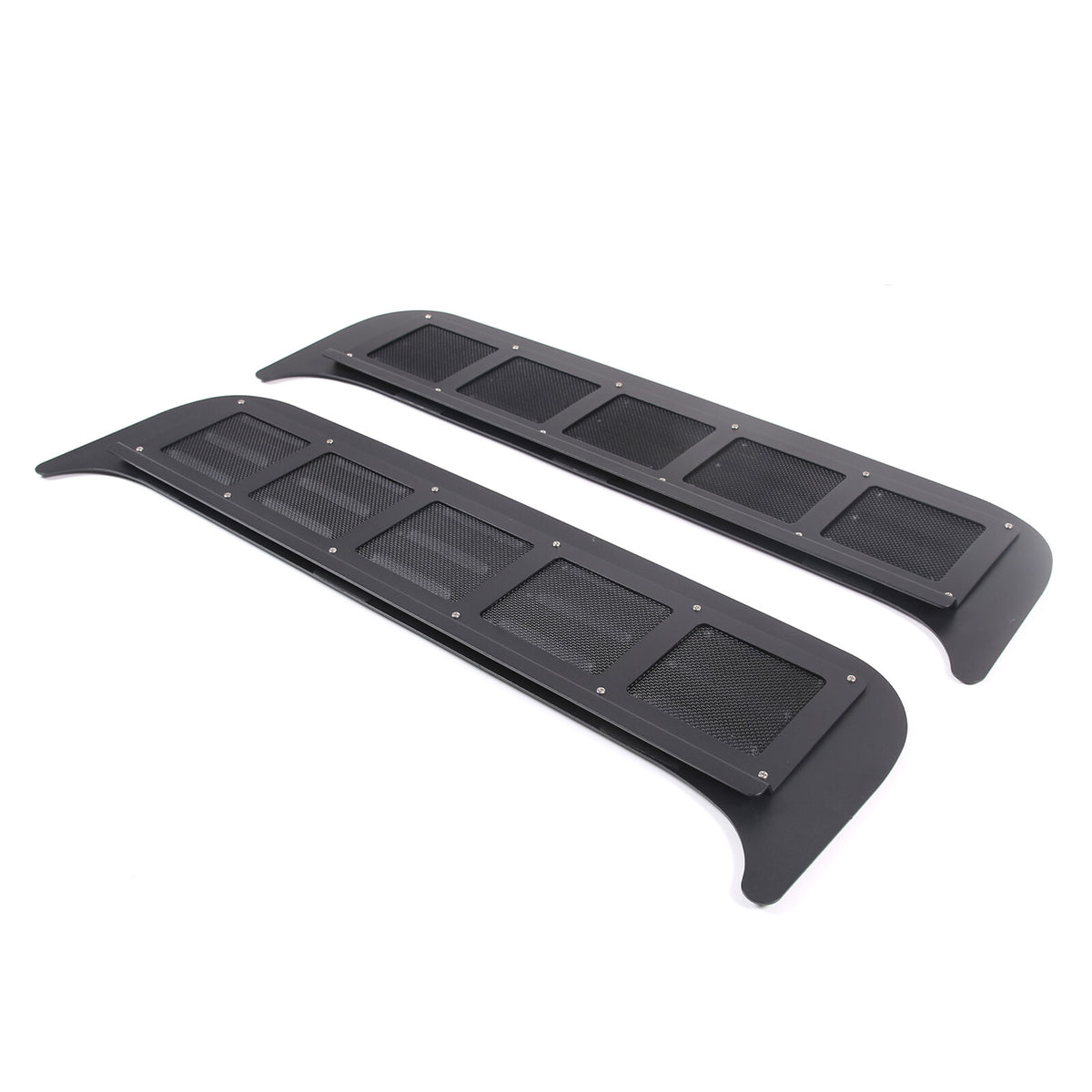 Black Aluminium Alloy Rear Door Window Air Vents Screens For Benz G-class 19-23 6