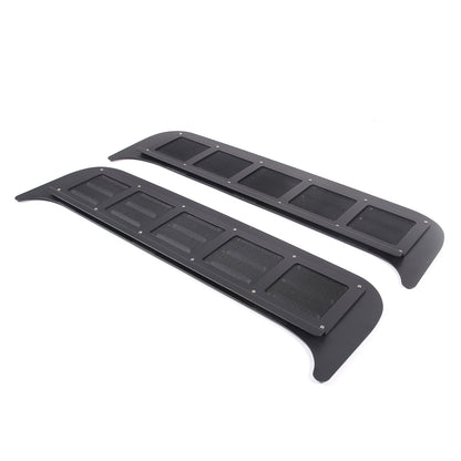 Black Aluminium Alloy Rear Door Window Air Vents Screens For Benz G-class 19-23 6