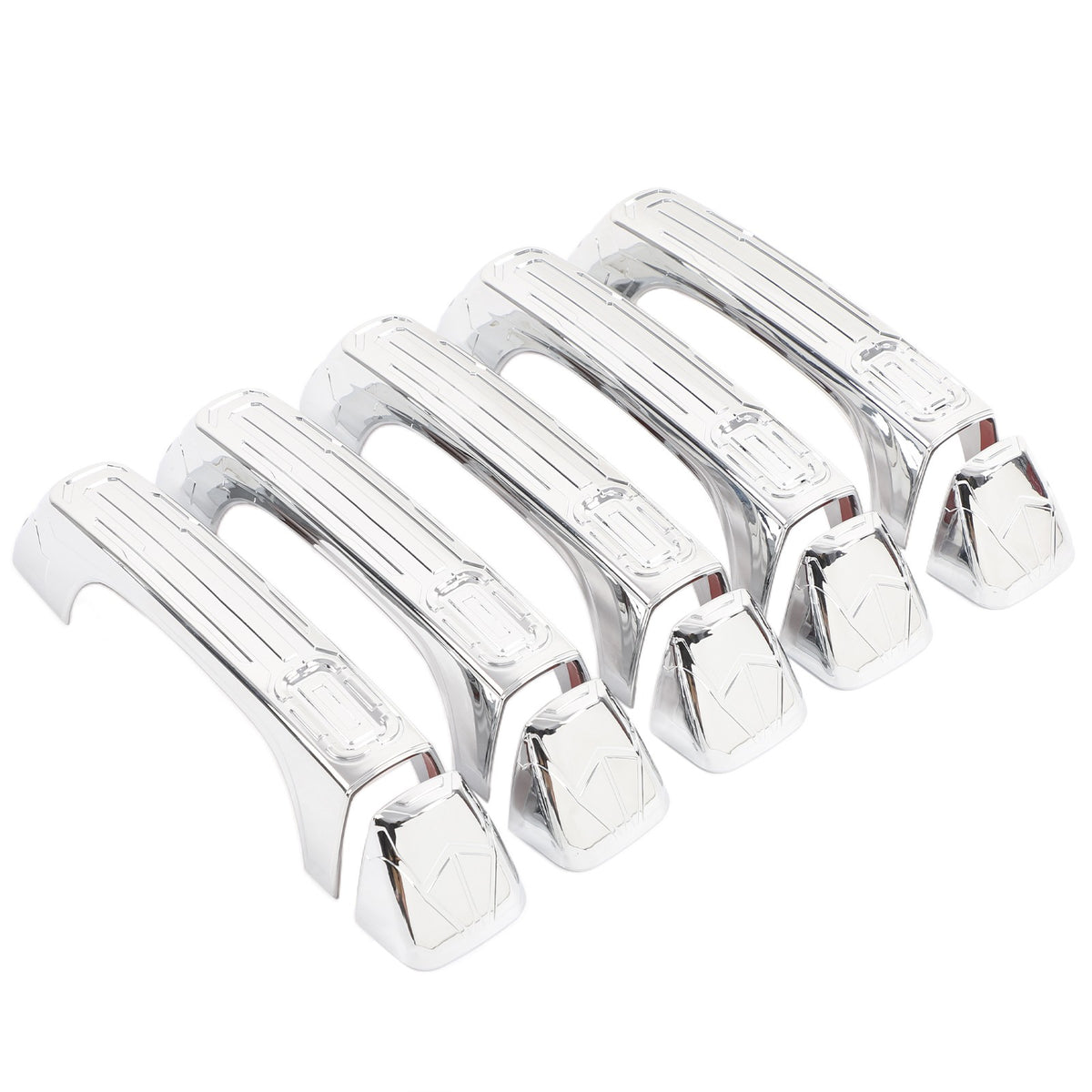 8PCS ABS Chrome Door Handle Cover Trim Shell Cover For Hummer H3 2005-09 US 19