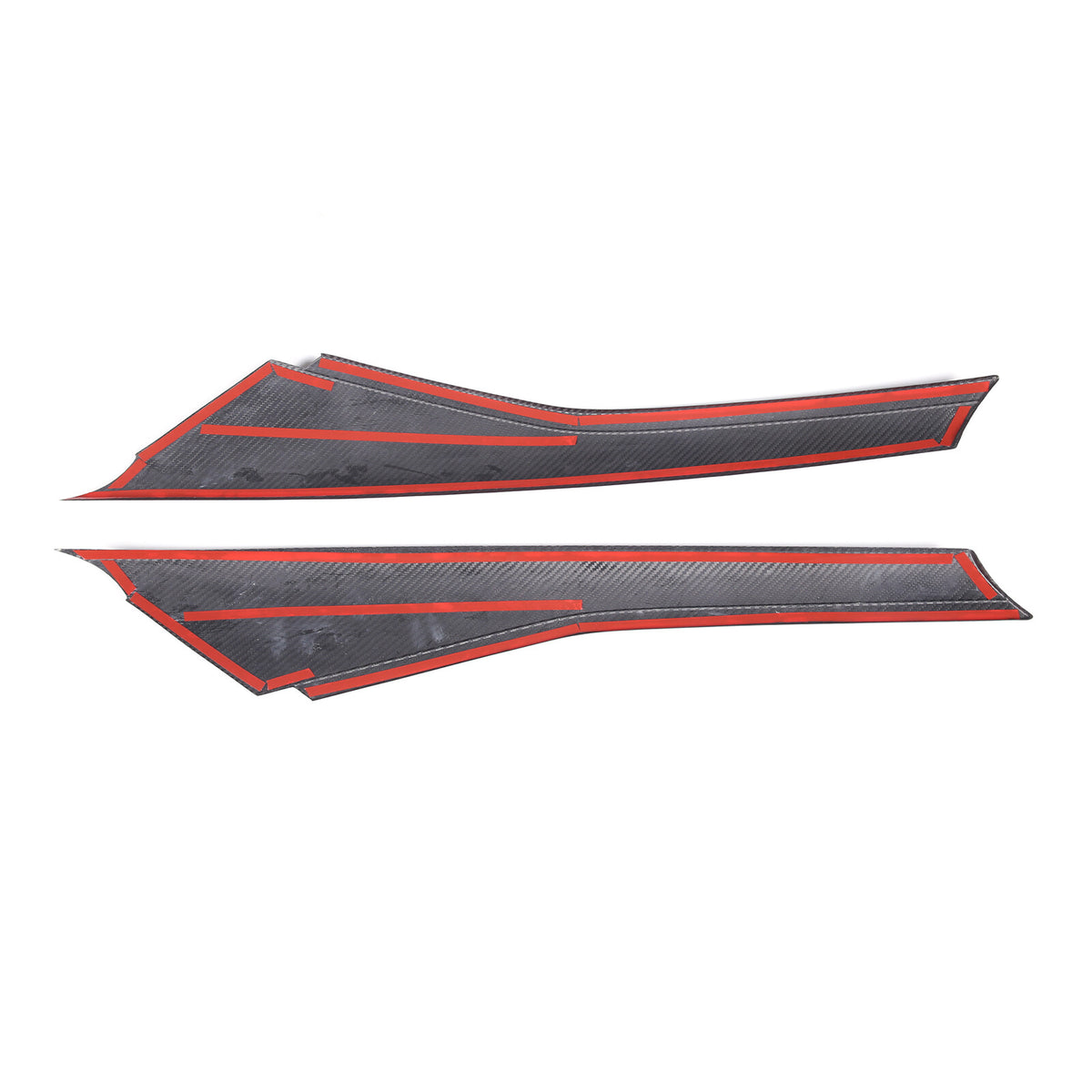 Real Forged Carbon Fiber A-pillar Panel Sticker Trim For Corvette C7 2014-2019 3