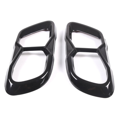 Black Rear Tail Pipe Cover Trim For BMW X5 X6 X7 M60 2019+ 13