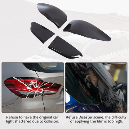 Smoked Black Rear Tail Light Guard Cover Trim Bezel For BMW X1 F48 20-22 US 16