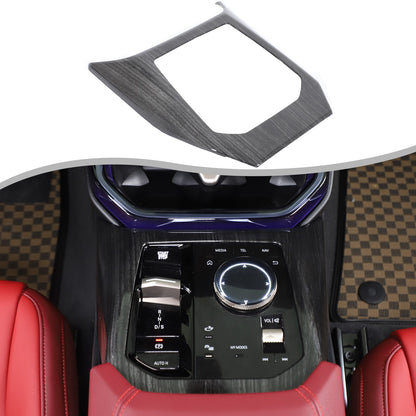 ABS Black Wood Grain Center Console Gear Shift Trim Cover For BMW X3 G45 2025+ 21