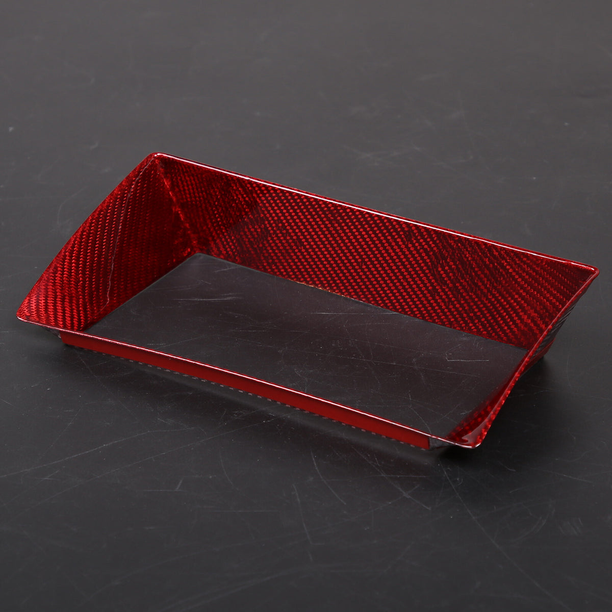 Red Carbon Fiber Dashboard Navigation Cover Trim for For Jaguar F-TYPE 2013-18 12