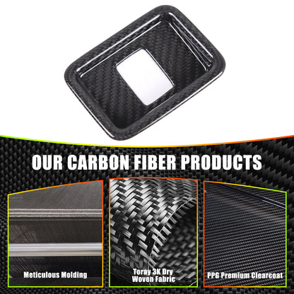 Real Carbon Fiber Inner Tailgate Switch Trim Cover For Range Rover Vogue 23+ 12