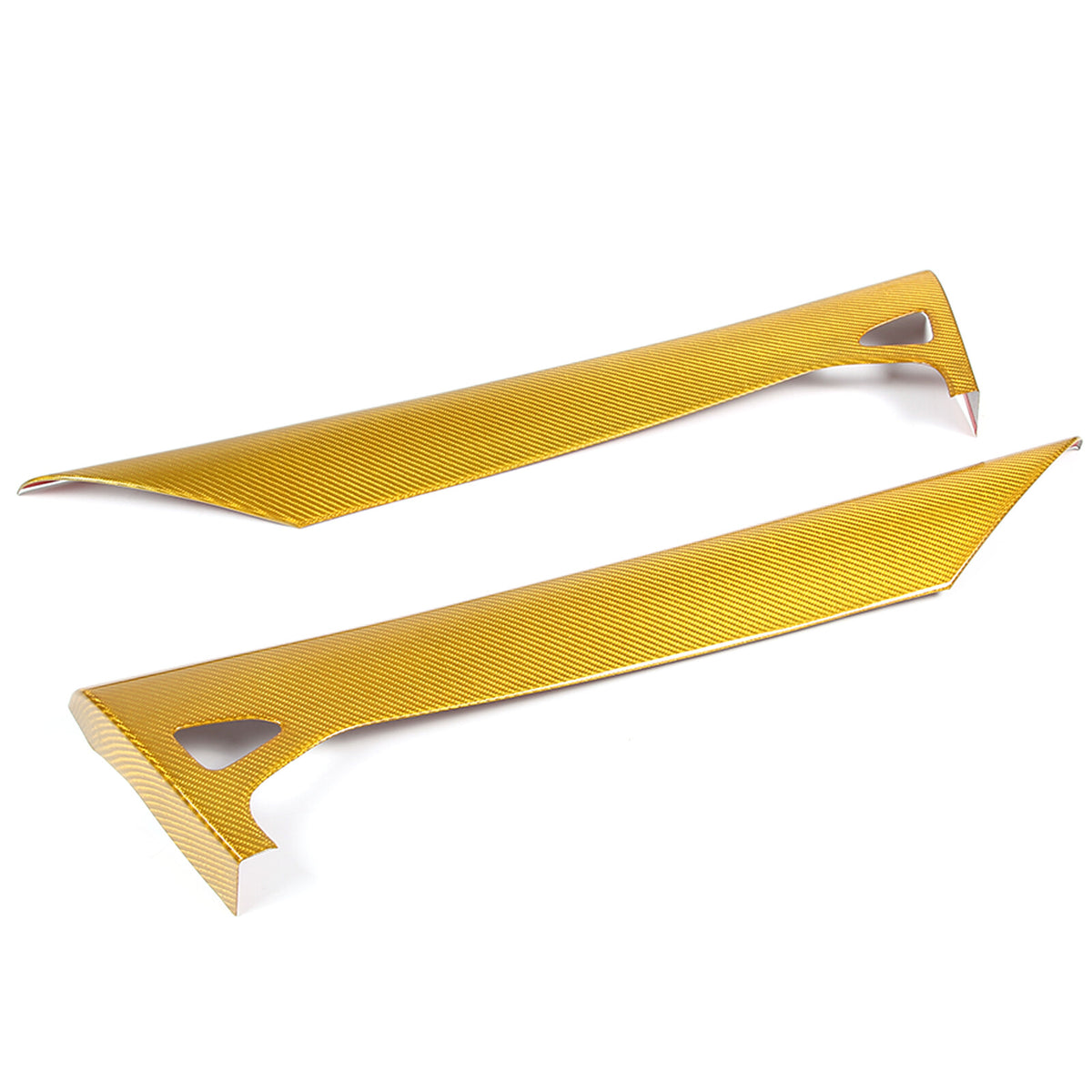 Yellow Carbon fiber Interior Door Upper Panel trim Cover For Corvette C8 2020-26 4