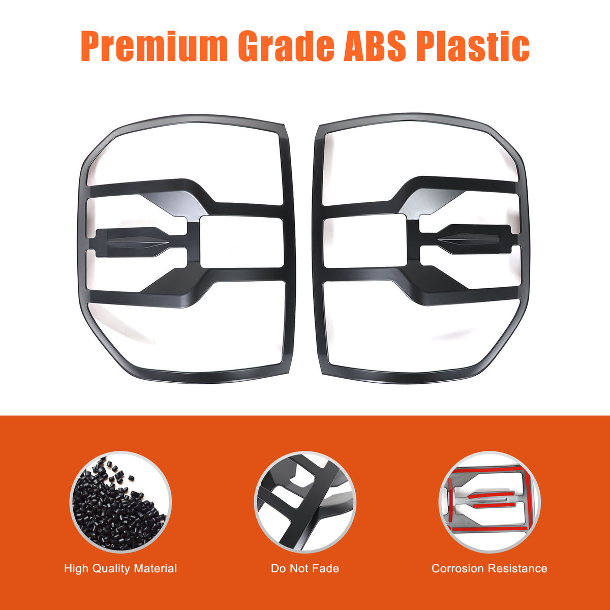 Matte Black Rear Taillight Trim Cover Bezel For Ford Maverick 2022-2024 US 22