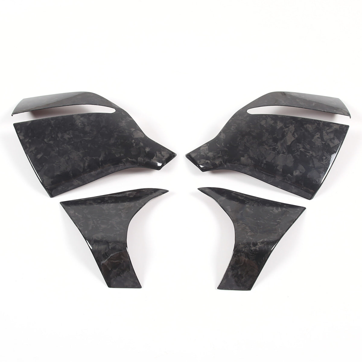 Forged Real Carbon Fiber Side Mirror Base Lower Cover Trim For Corvette C8 20-26 10
