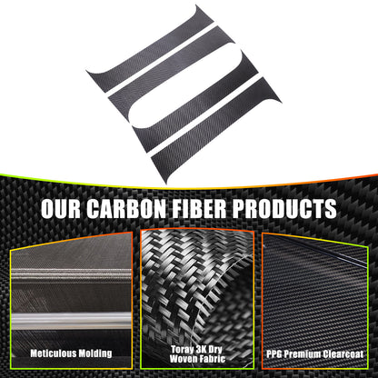 Carbon Fiber Center Door Pillar Post Trim Cover For Nissan Frontier D41 2024+ 21