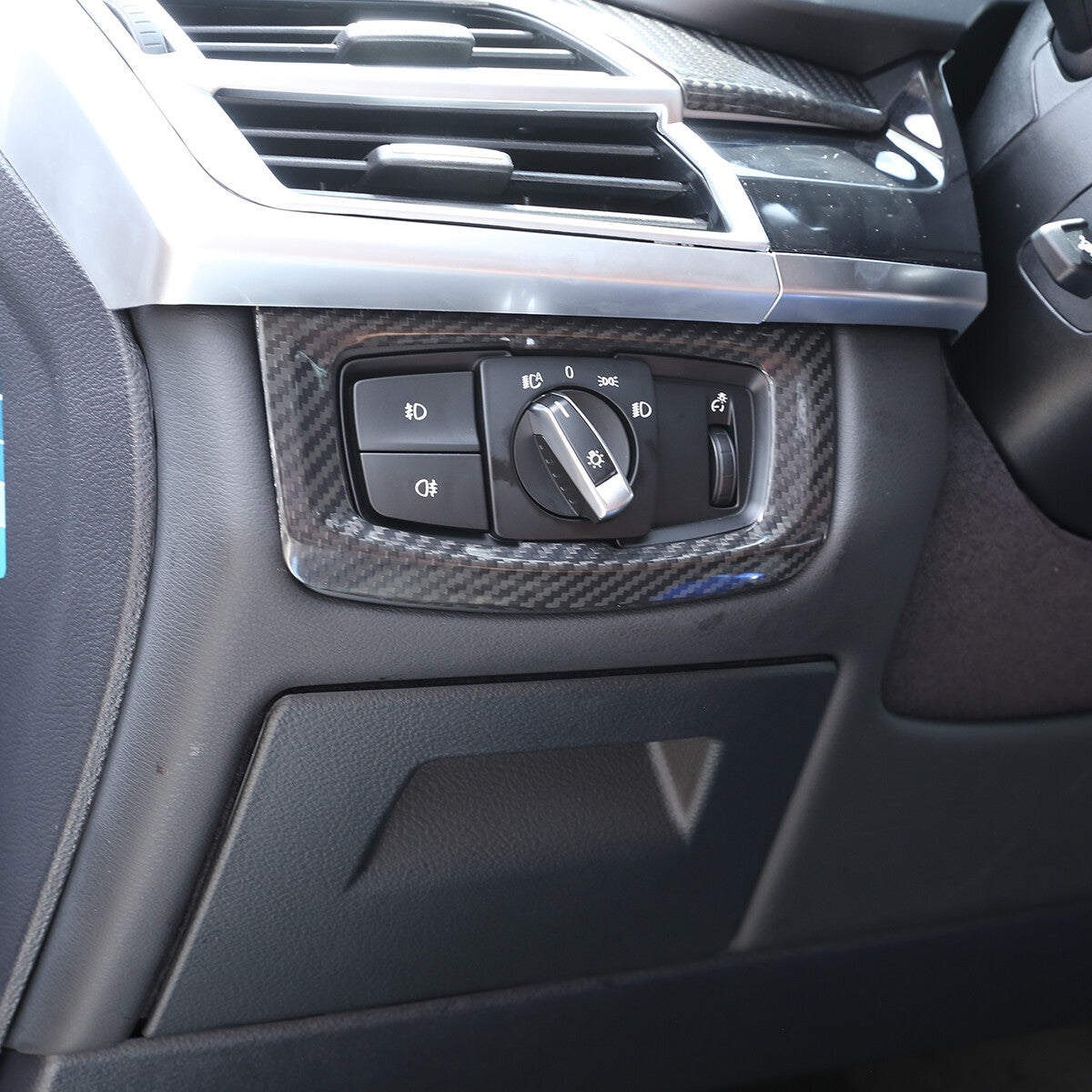 17PCS Real Dry Carbon Fiber Interior Trim Decor Cover For BMW X5 F15 2014-2018 75