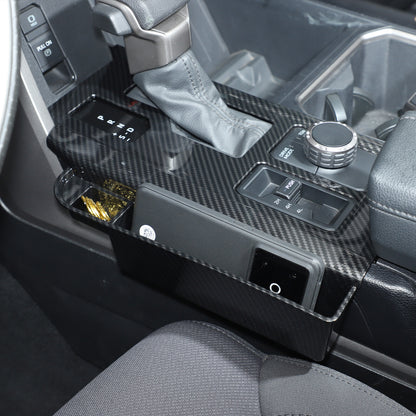Carbon Center Console Gear Shift Panel Storage Box For Toyota Tundra/Sequoia 22+ 15
