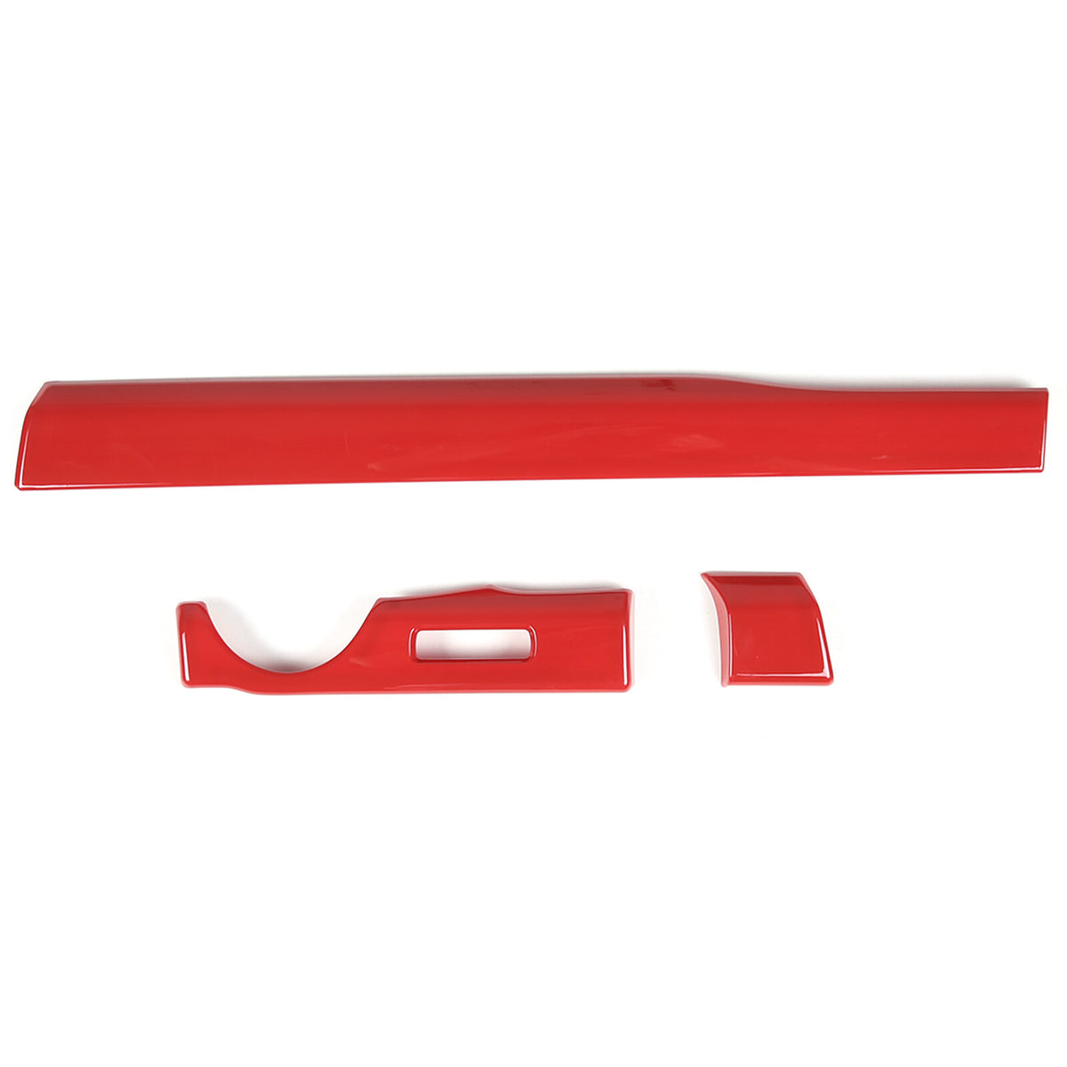 Red ABS Dashboard Center Console Trim Cover for Nissan Titan 2016-23 3