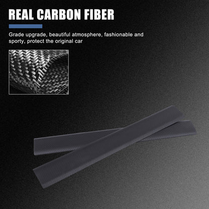 Matte Carbon Fiber Interior Door Sill Plate Guard Cover For Tesla Model S 2023+ 14