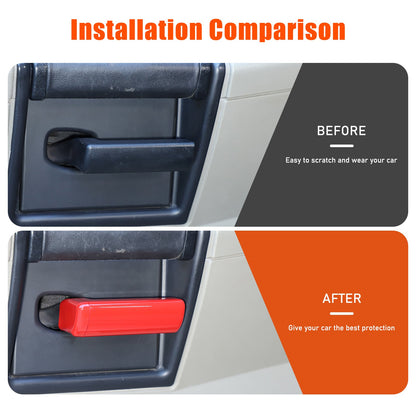 Sport Red ABS Inner Interior Door Handle Cover Trim For Hummer H2 2003-2007 US 12