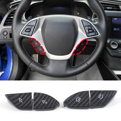 Real Dry Carbon Fiber Interior Center Full Trim Set Kit For Corvette C7 2014-19 75