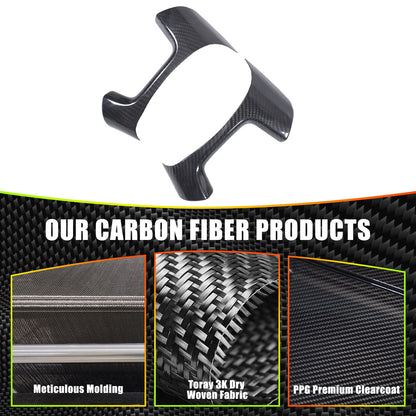 Real Dry Carbon Fiber Steering Wheel Side Button Trim For Hummer H2 2003-2007 12