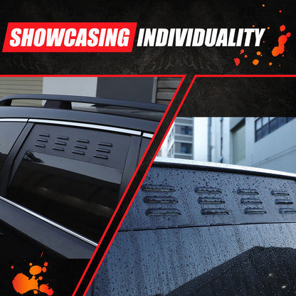 Alloy Rear Window Louver Shutter Cover Trim For Subaru Forester 4th SJ 13-18 US 4