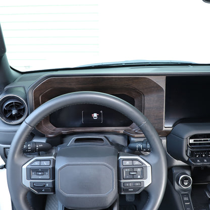 Wood Grain Dashboard Instrument Trim For Toyota Land Cruiser Prado LC250 24+ 6