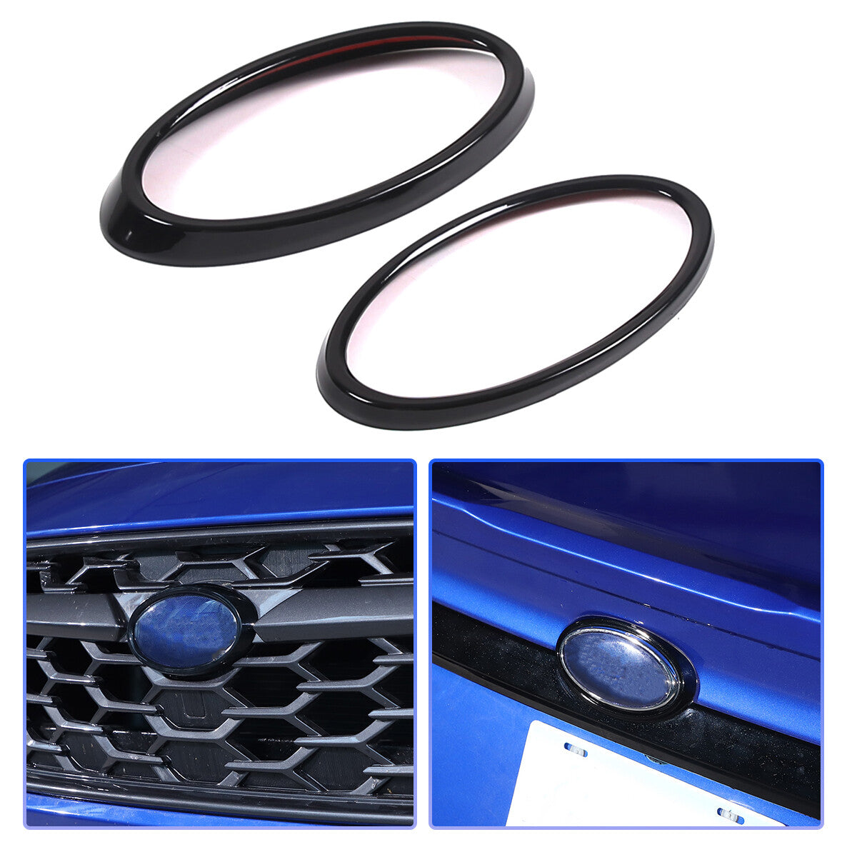 Glossy Piano Black Exterior Door Handle Window Louver Trim For Subaru WRX 22-25 26
