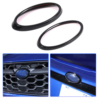 Glossy Piano Black Exterior Door Handle Window Louver Trim For Subaru WRX 22-25 26