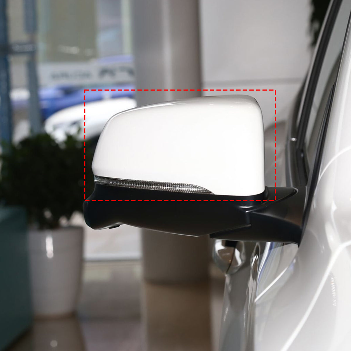 Carbon Fiber ABS Exterior Mirror Cover Trim For Acura MDX 2022-2024 23