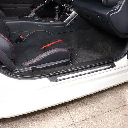 Door Sill Plate Protector Guards Strip Cover Trim For Toyota GR86/Subaru BRZ 22+ 3