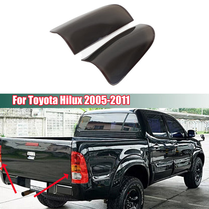 Smoked Black Rear Tail Light Guard Cover Trim Bezel For Toyota Hilux 2005-11 US 8