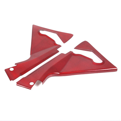 Red Real Carbon fiber Front Hood Lift Support Corner Cover For Corvette C8 20-26 16