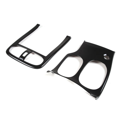 Glossy Black ABS Interior Full Center Console Trim Set For Corvette C6 2005-13 12