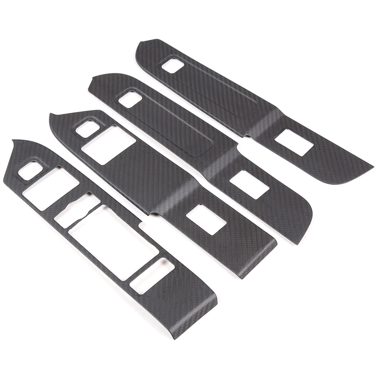 Red Carbon Fiber Window Lift Button Panel Cover Trim For LR Defender 110 20-24 3