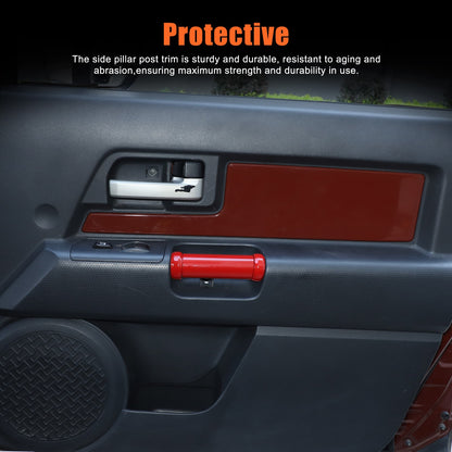 Sport Red Interior Door Panel Handle Trim Cover For Toyota FJ Cruiser 07-21 US 5