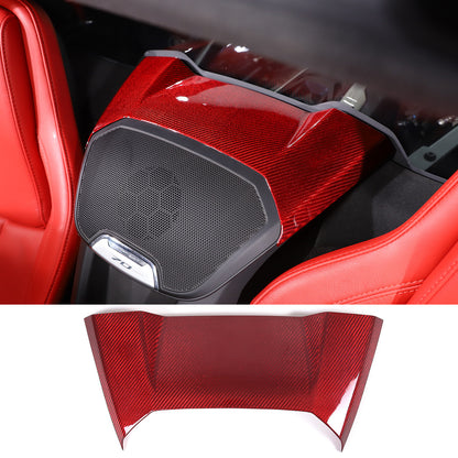 Red Real Carbon Fiber Full Interior Set Decor Trim Kit for Corvette C8 20-25 - Styles 56-60 50
