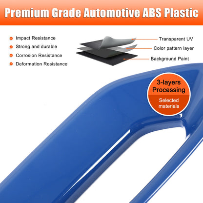 ABS Blue Center Console Side Armrest Frame Trim For Nissan Frontier 2022+ US 11