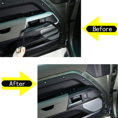 Real Dry Carbon Fiber Full Interior Trim Set For LR Defender 90 110 L663 20-23 116