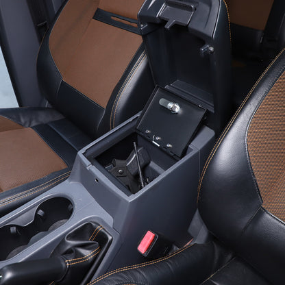 Center Console Safe Gun Storage Lock Box W/ TRAY For Ford Ranger T7 T8 15-22 US 6
