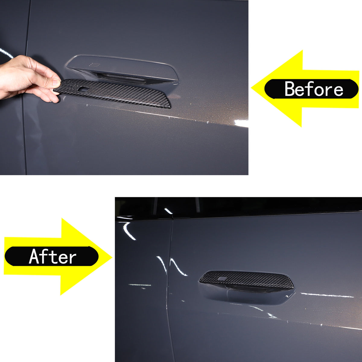 Real Carbon Fiber Exterior Side Handle Trim For BMW 4 series 430i 440i 22+ 2