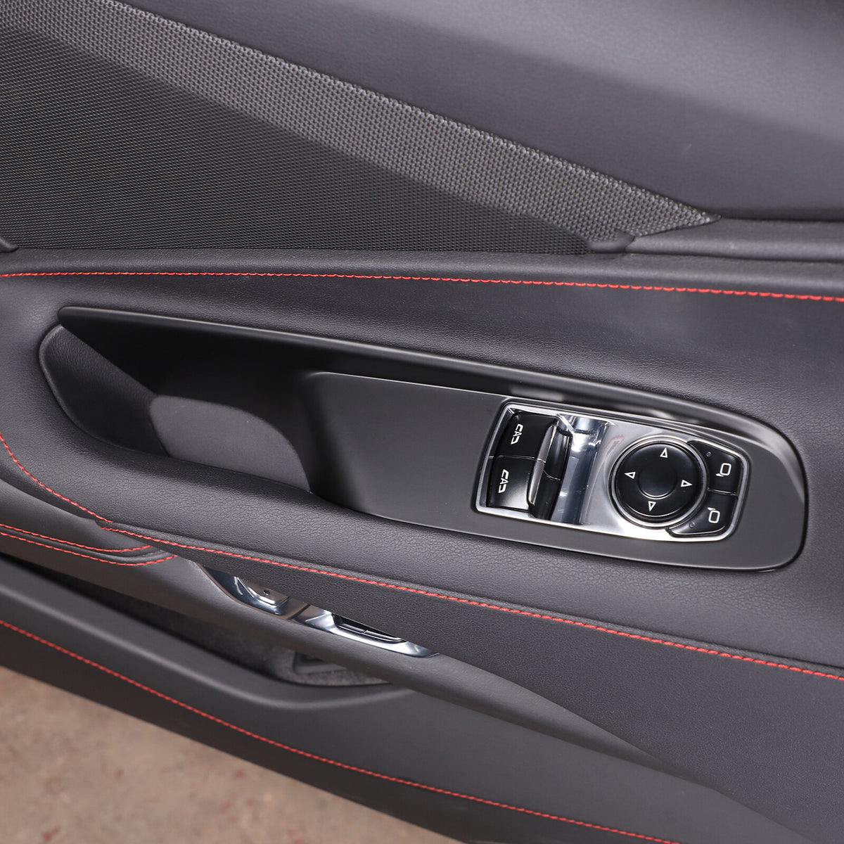Matte Black ABS Full Interior Set Cover Trim Kit For Corvette C8 2020-25 - Styles 1-5 13