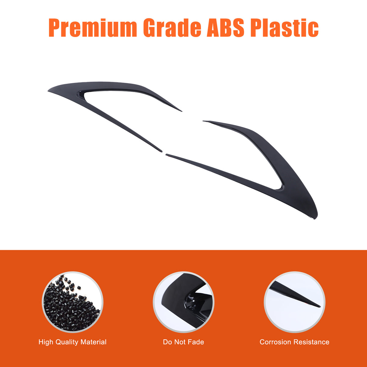 Gloss Black Front Side Vent Fin C Canards Splitter For Mazda MX-5 Miata 2016-23 16