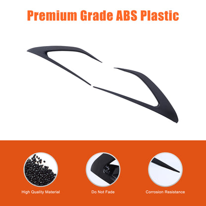 Gloss Black Front Side Vent Fin C Canards Splitter For Mazda MX-5 Miata 2016-23 16