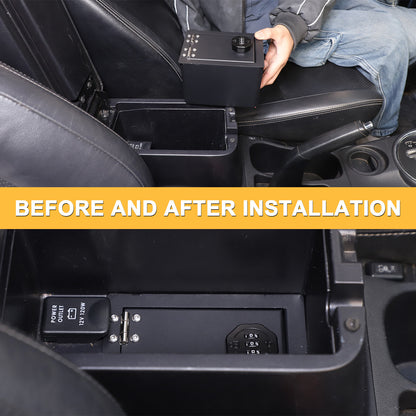 Center Console Safe GUN Storage Lock Box W/ TRAY For Acura RDX 2011-2018 14