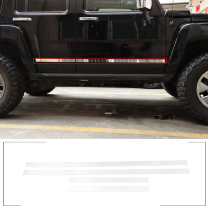 Steel Door Side Body Protector Molding Cover Trim Cover For Hummer H3 05-09 7