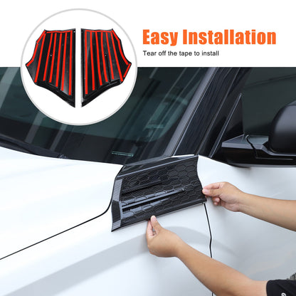 Carbon Fiber Style Fender Upper Decor Cover Trim For Toyota Tundra 2022+ 7