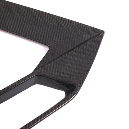 Real Carbon Fiber Rear Window Lower Trim Cover Set For 2020-26 C8 Corvette Coupe 13