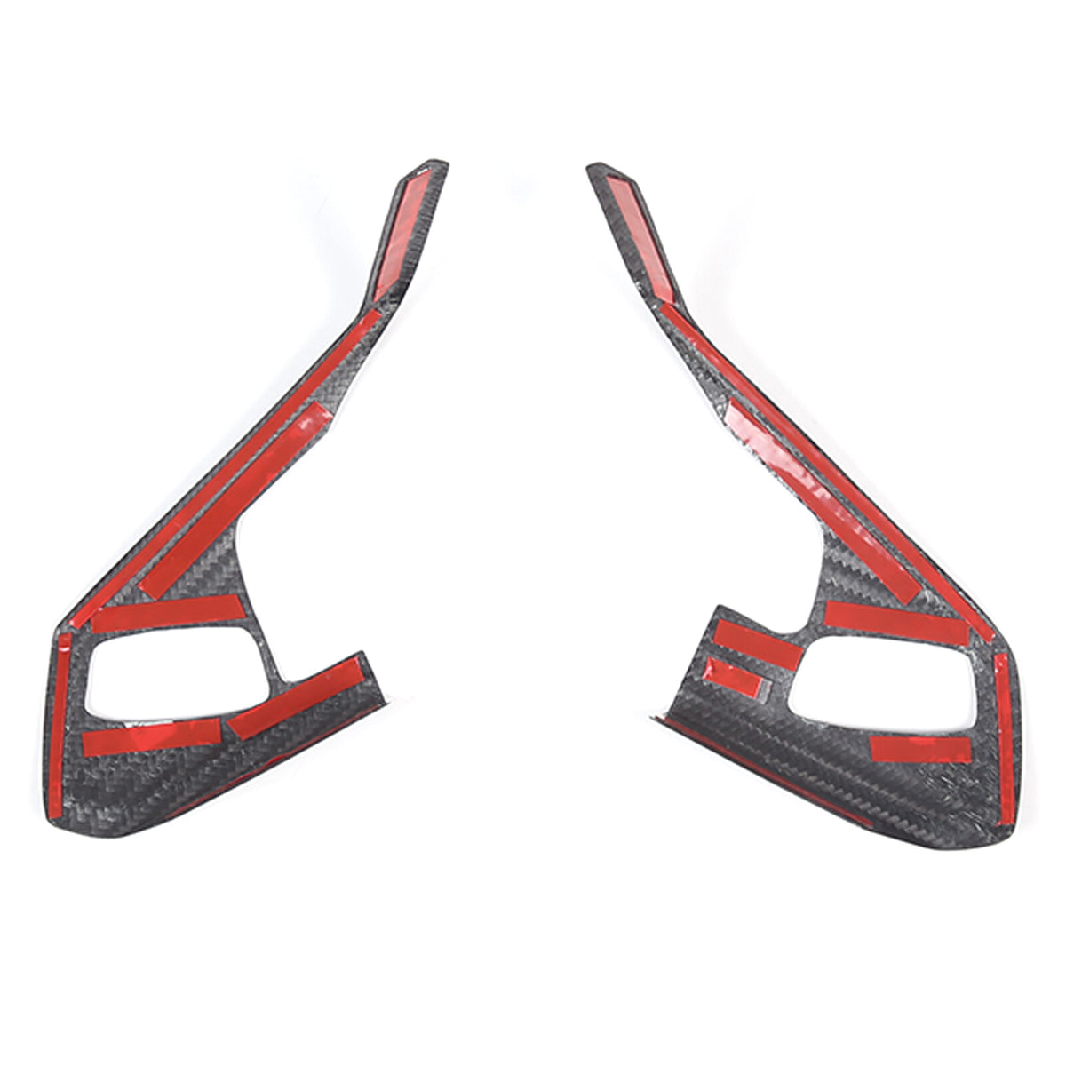 Real Carbon Fiber Steering Wheel Button Trim Cover For Corvette C8 2020-2026 - Variants 1-5 12