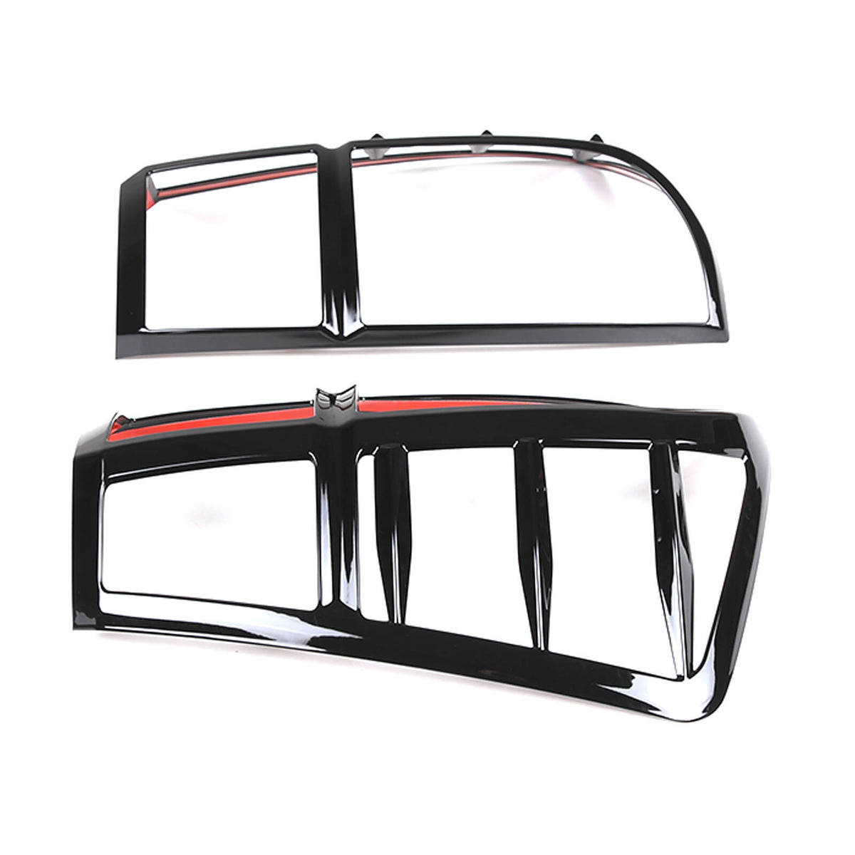 Glossy Black ABS Rear Taillight Trim Cover Bezel Trim For Toyota Tacoma 2016-23 8