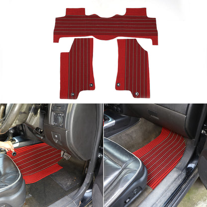 Beige Car Floor Mats Cargo Carpets Foot Pads For Hummer H3 2005-2009 22
