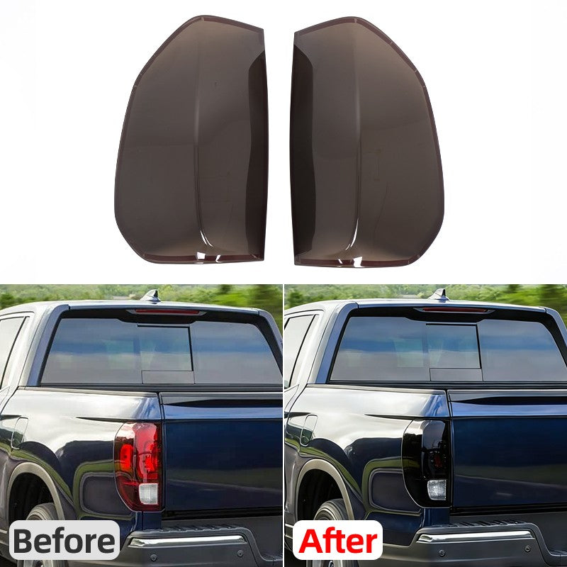 Transparent Gray Smoked Tail Light Cover Trim For Honda Ridgeline 2017+ US 4